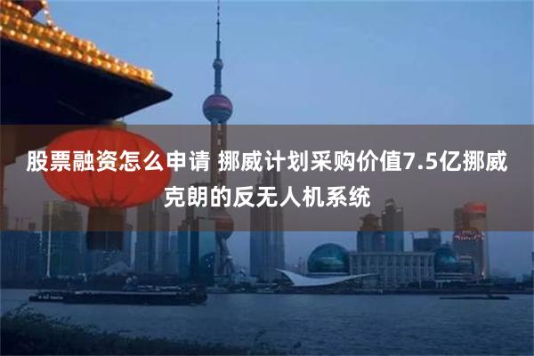 股票融资怎么申请 挪威计划采购价值7.5亿挪威克朗的反无人机系统